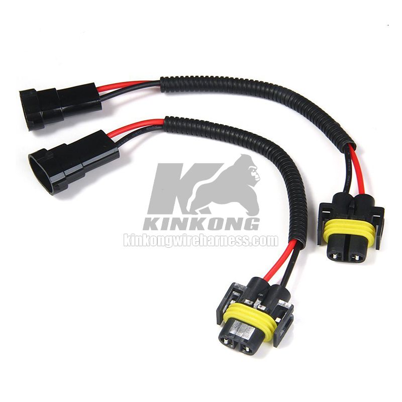 Lamp Connector Extension Adapter Wiring Harness Socket Wire for Car Headlight