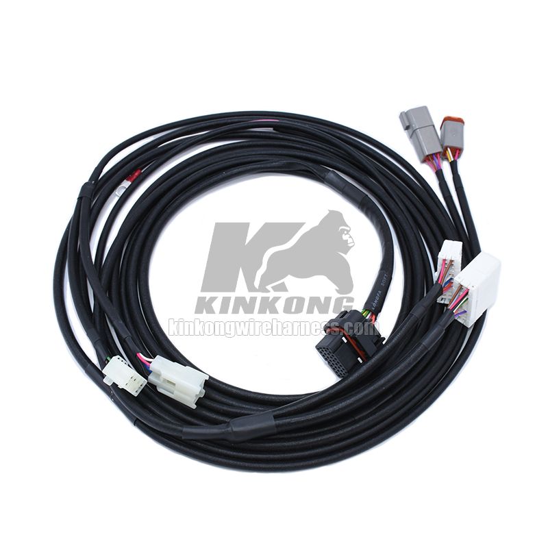 Kinkong Custom Automotive Wire Harness Wire Loom For Excavator WD042