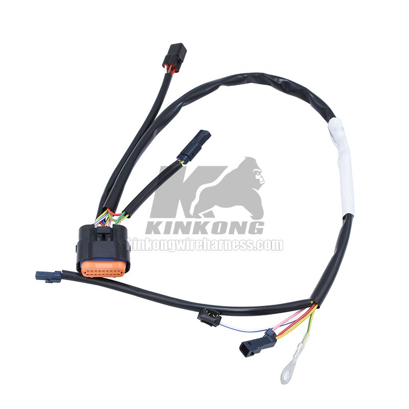 Custom JAE 18 PIN MX23A18XF1 ECU wire harness for Honda Kawasaki KTM Suzuki Yamaha ECU CDI wiring 