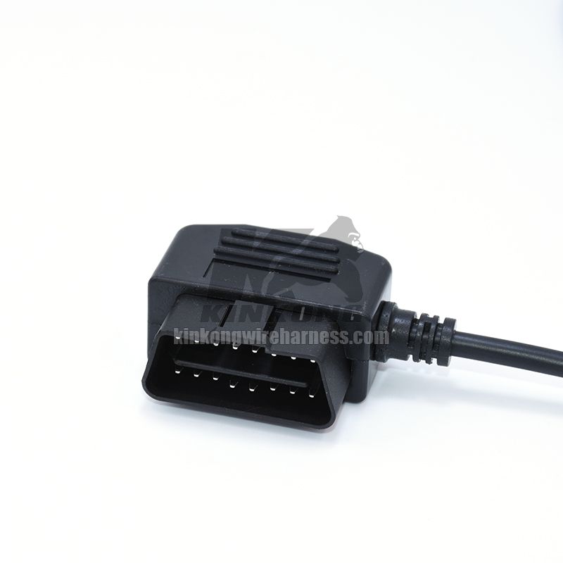 Black DB9 (Female) to Black OBD (Male)  custom extension harness WB822