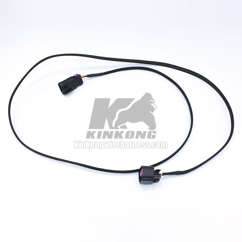 GM Flex Fuel Sensor male to female connector woven wire loom custom extension harness WB1015