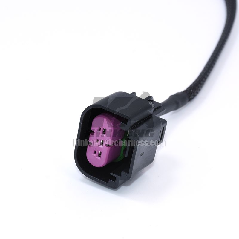 GM Flex Fuel Sensor male to female connector woven wire loom custom extension harness WB1015