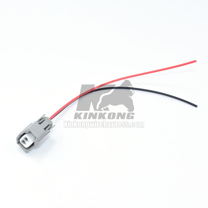 Custom automotive harness with 2 hole injector connector for Toyota COROLLA Ford WPT-1277 CU2Z-14S411-UA 6189-0611 90980-11875