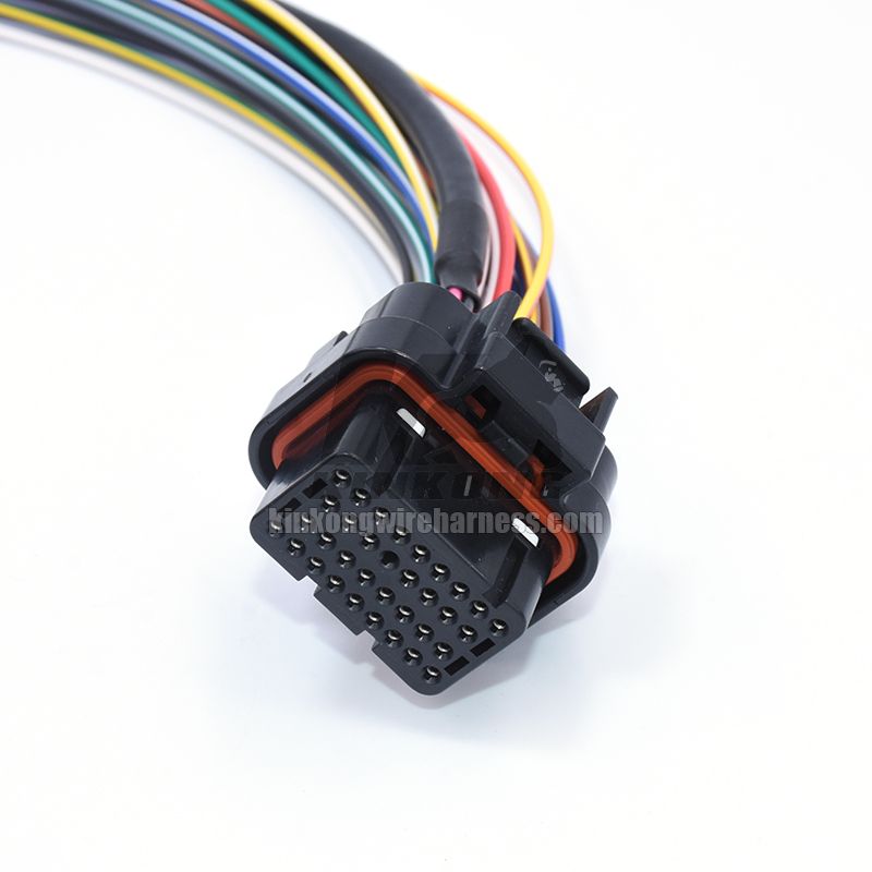 Custom wiring harness with connector 4-1437290-1 WA513