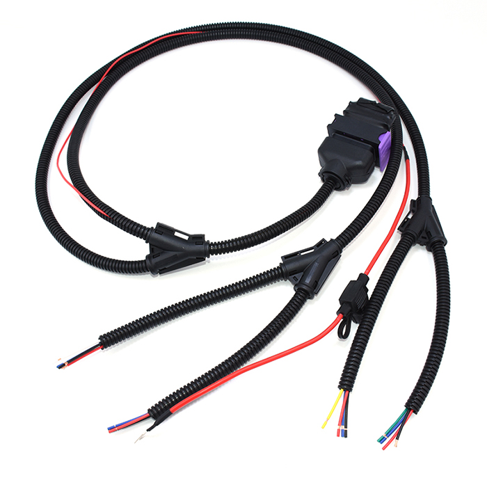 Kinkong cutomized wiring harness for motorcycle tuning box