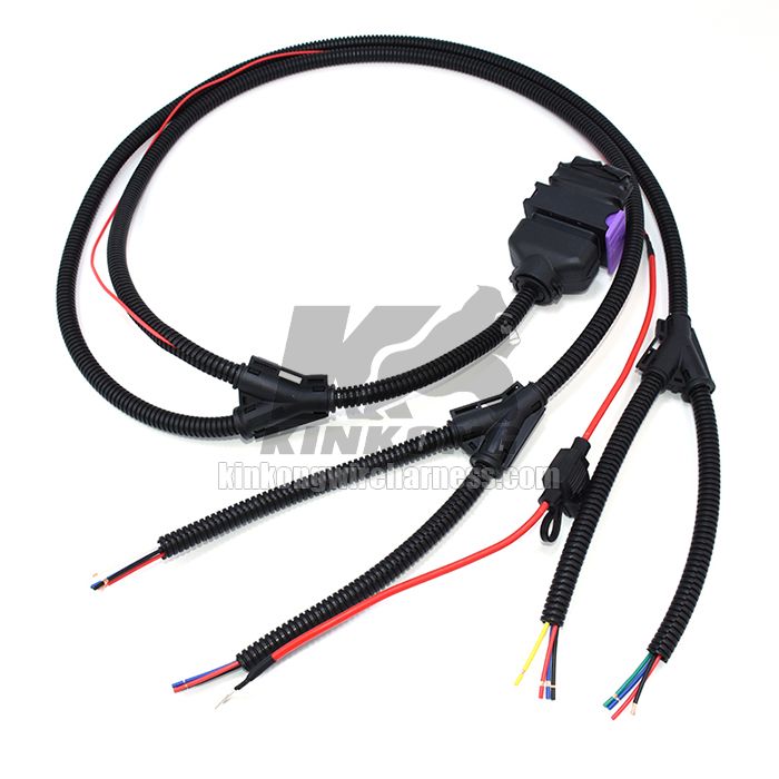 Kinkong cutomized wiring harness for motorcycle tuning box