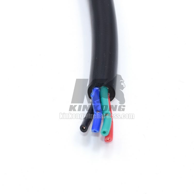 Kinkong custom DTM04-4P DEUTSCH DTM 4 Way Gray Receptacle Pigtail wiring harness