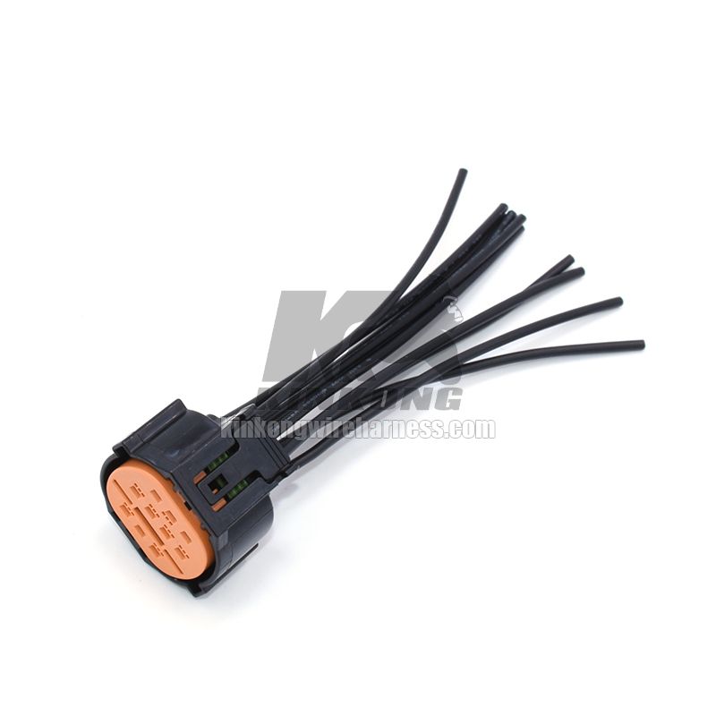Kinkong custom 10Pin car headlight plug waterproof electrial auto socket male female HP406-10021 wiring harness