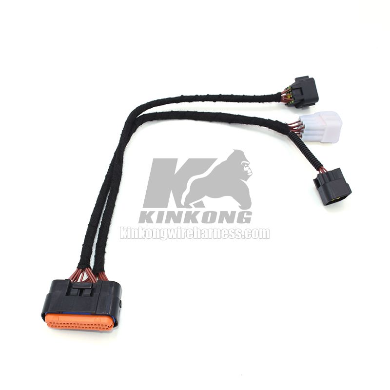 Kinkong custom 6 pin male motorcycle diagnosis  Wiring Harness