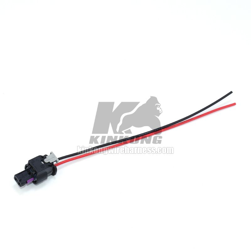 KinKong Custom 2 Pin Wiring Connector Plug Housing 4F0973702 For VW Audi Skoda Fuel Injector