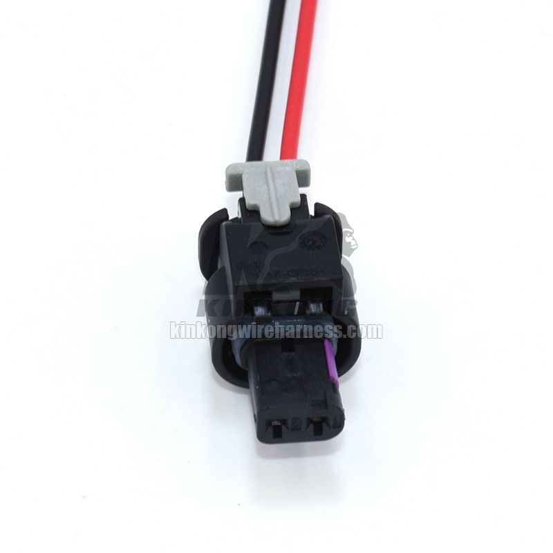 KinKong Custom 2 Pin Wiring Connector Plug Housing 4F0973702 For VW Audi Skoda Fuel Injector