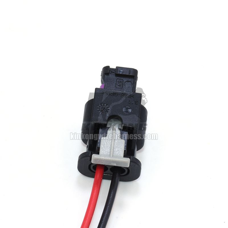 KinKong Custom 2 Pin Wiring Connector Plug Housing 4F0973702 For VW Audi Skoda Fuel Injector