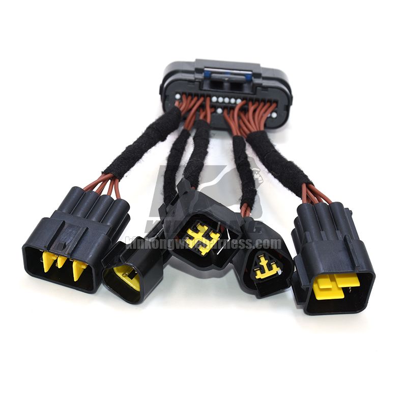 KinKong Custom motorcycle motorbike wire harness MX23A34SF1 MX23A34XF1 JAE 34 PIN ECU