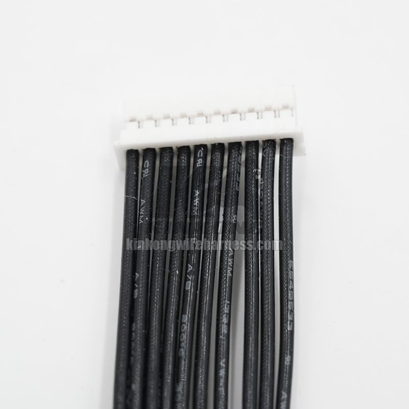 Custom 10-Pin PA2.0 to PA2.0 Internal Jumper Wire, High-Temperature Teflon (PTFE) Wire Harness for PCBA