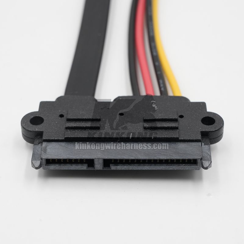 Custom Sata 7+15 22 Pin SATA to 4 Pin IDE Power Molex XH + Sata Power DATA Connector Wire Harness