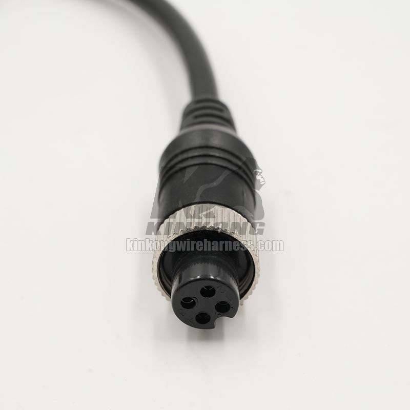 Custom 4PIN Female Plug to RCA Female adapter Audio cable BNC Adapter for vehicle camera reversing monitor