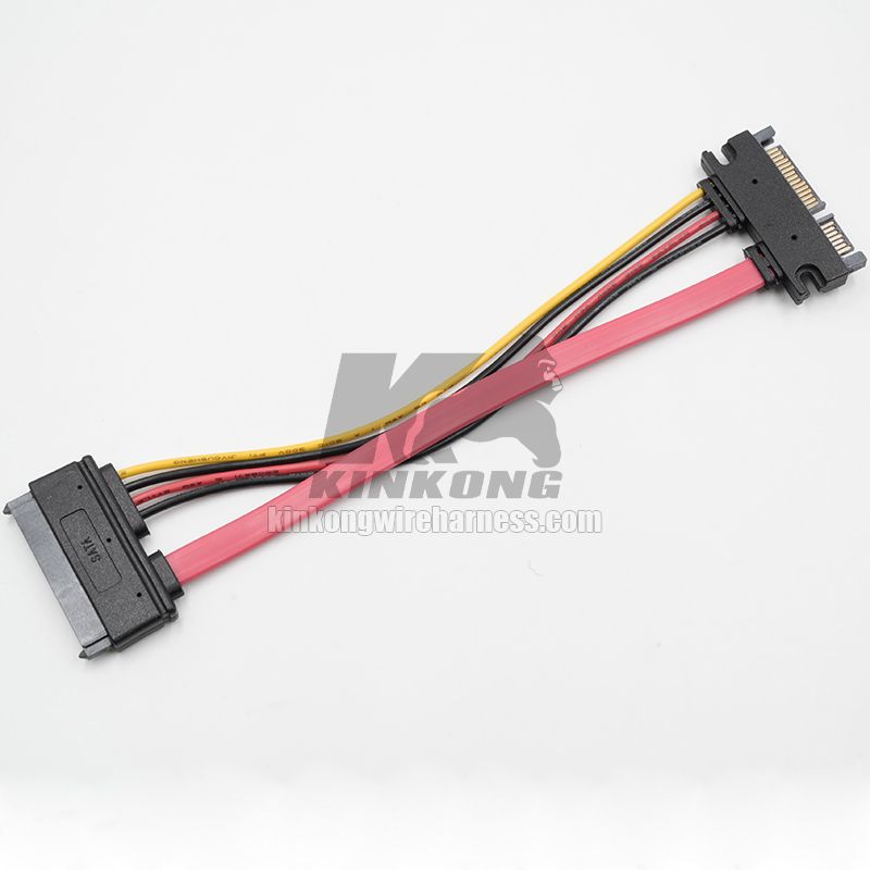 Kinkong 12in 22 Pin SATA Power and Data Extension Cable