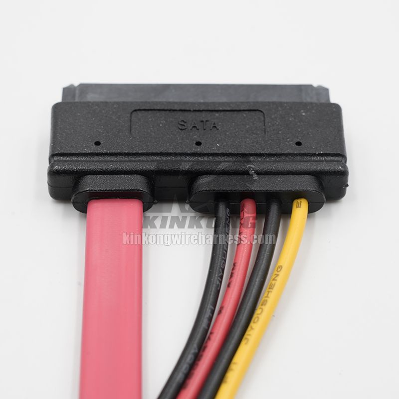 Kinkong 12in 22 Pin SATA Power and Data Extension Cable