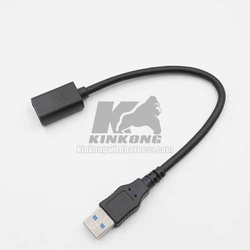 Kinkong Custom 35CM USB 3.0 Type A Male to Female Extension Data Sync Cable Extender Cord