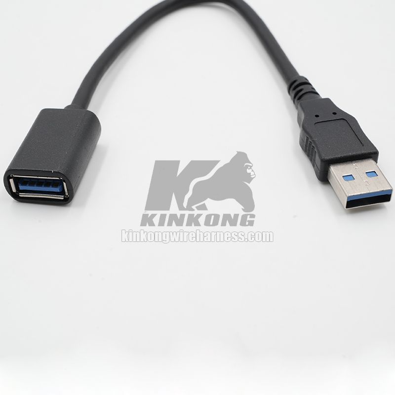 Kinkong Custom 35CM USB 3.0 Type A Male to Female Extension Data Sync Cable Extender Cord