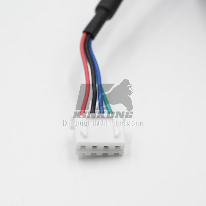 Kinkong 15EDGK-5.08-4P 22AWG Shielded Xtension Cable with JST 4 pins Automotive wire harness