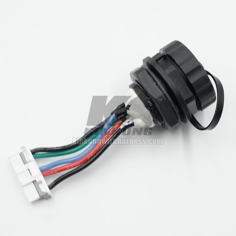 Kinkong customize waterproof aviation 9P male rear nut connector with 560123-0900 extension wire harness