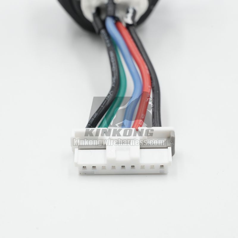 Kinkong customize waterproof aviation 9P male rear nut connector with 560123-0900 extension wire harness